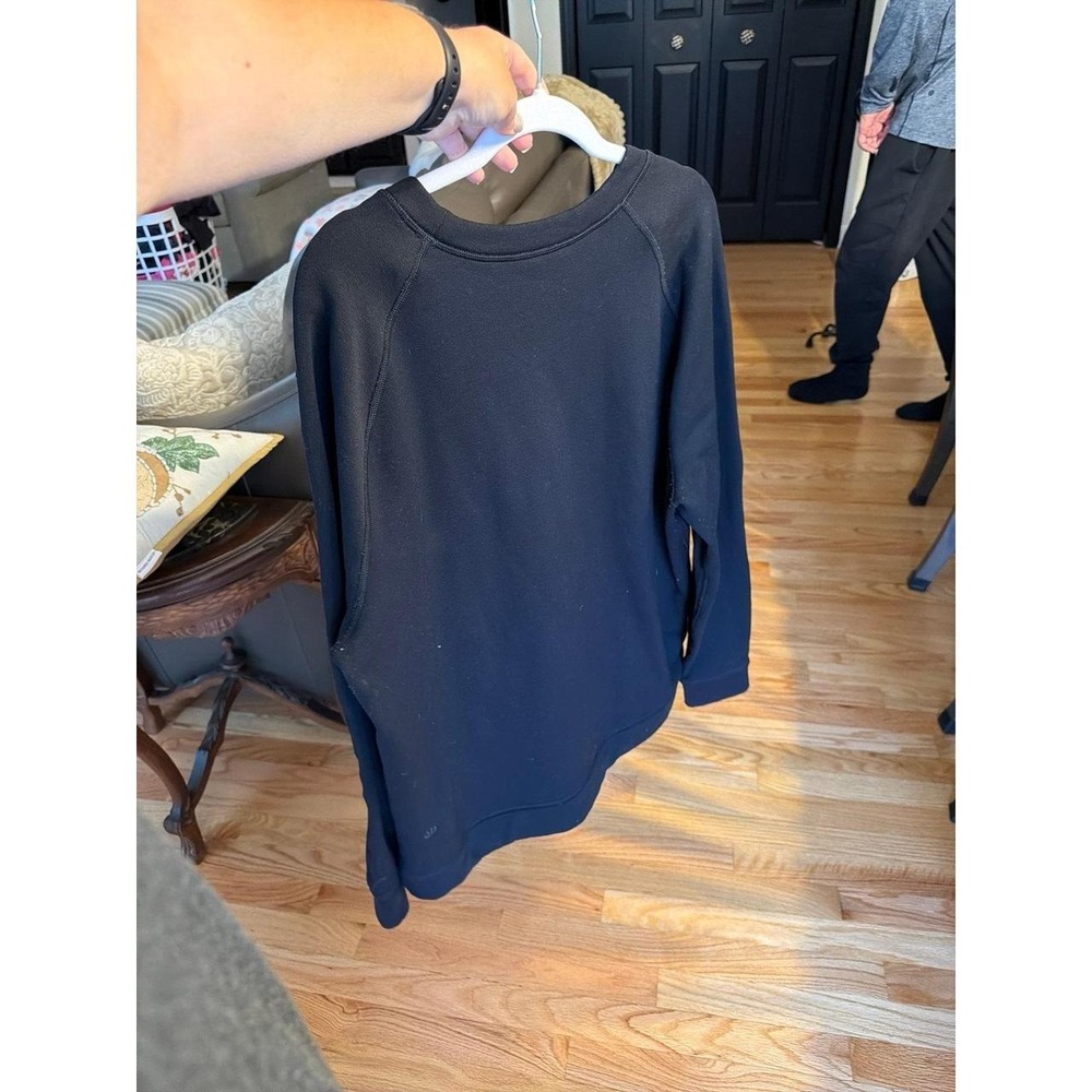 Lululemon Black Crewneck Sweatshirt Pullover fleece men's XL